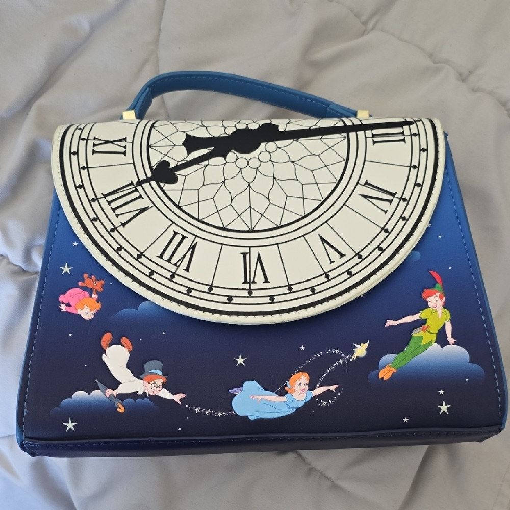 Loungefly Blue Peter Pan Satchel with Whimsical Design